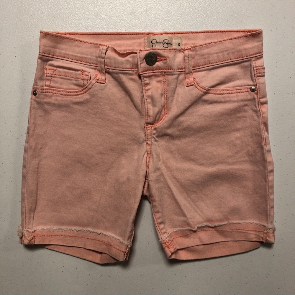 Jessica Simpson Girls Peach Chino Shorts size 10